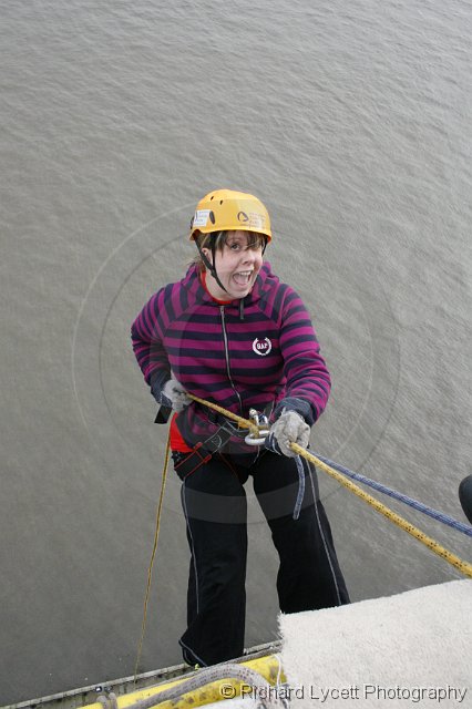 Christian Aid Abseil at Birkenhead Mersey Tunnel Ventillation Shaft, Liverpool