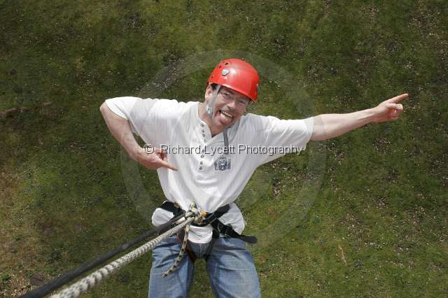 Richards Lycett Photographer abseil for Hope House