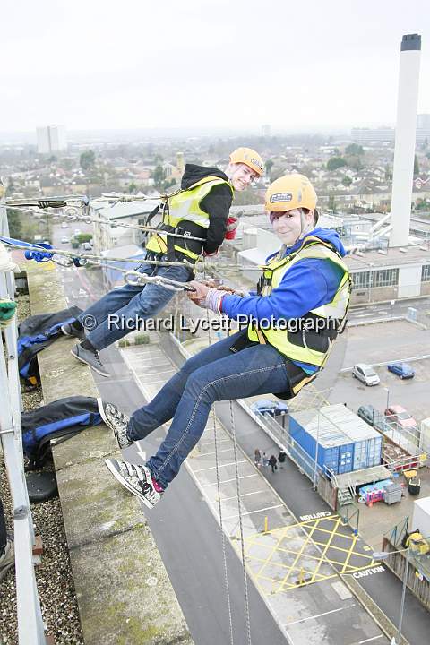 CLIC Sargent Charity Abseil at Southampton General Hospital