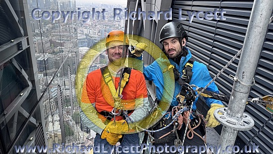 Abseil at The Leadenhall Building 3rd October 2025 for Maggie's, Demelza and Shooting Stars